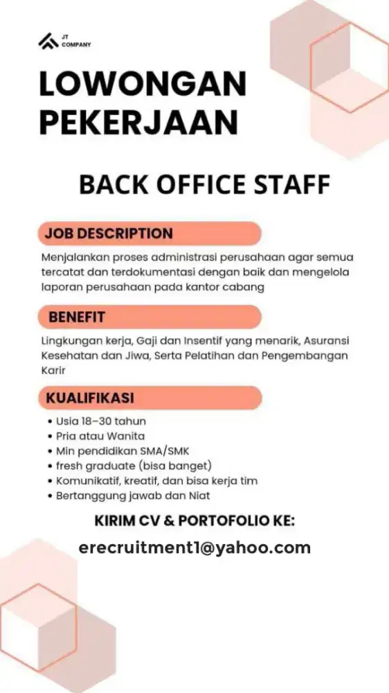 Back Office Staf