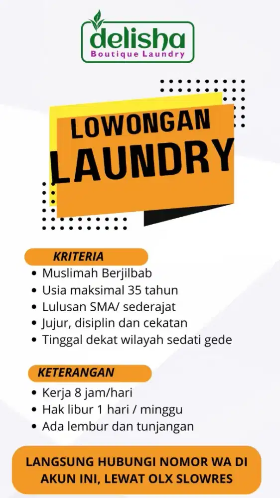 Lowongan Laundry