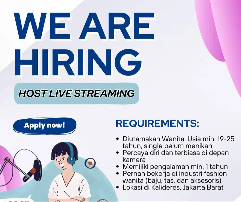 Lowongan Hostlive