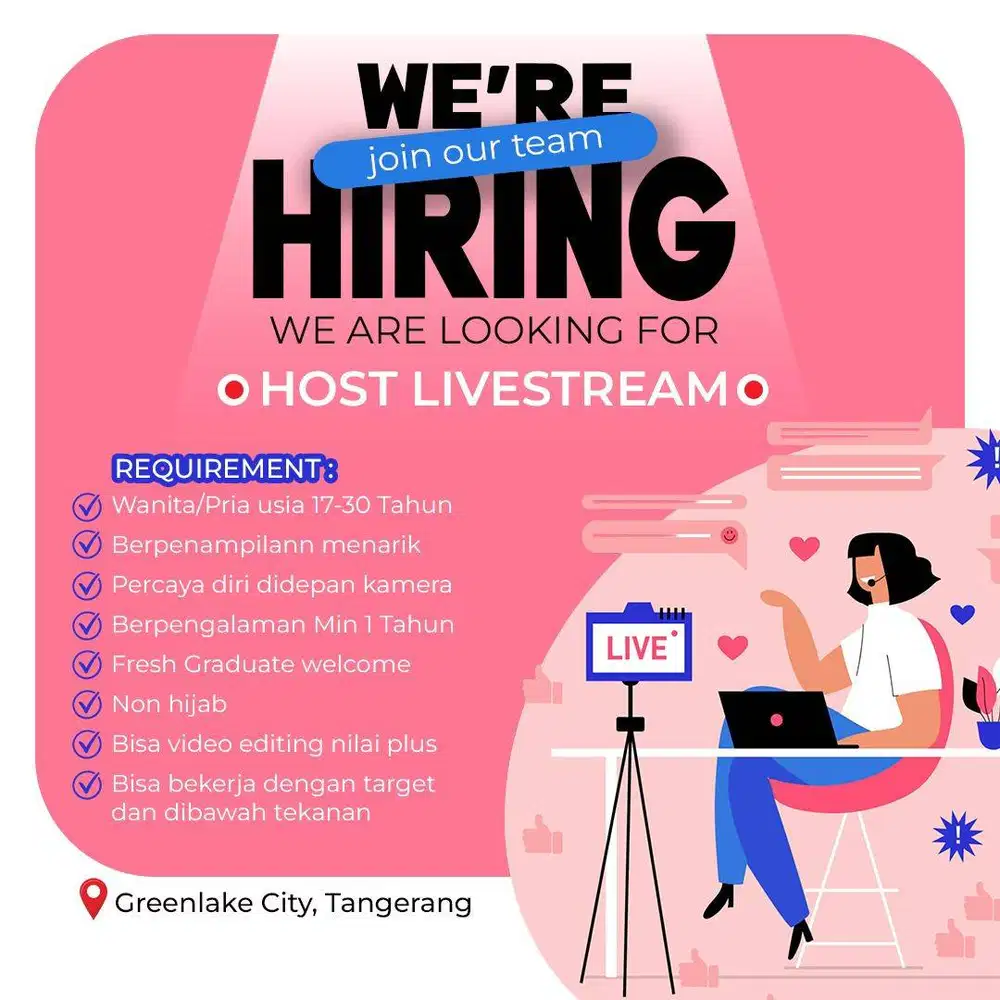 URGENTLY NEEDED HOST LIVE STREAMING