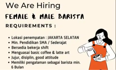 Lowongan Kerja: Barista