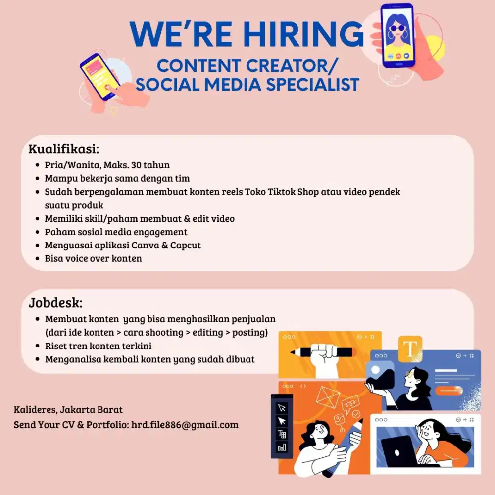 Loker Social Media Specialist/Content Creator