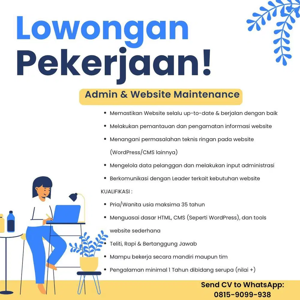 Dibutuhkan segera