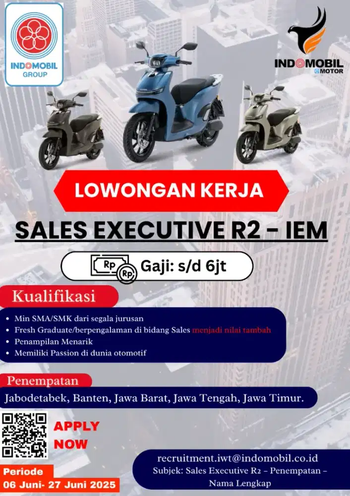 Loker Sales Motor Listrik
