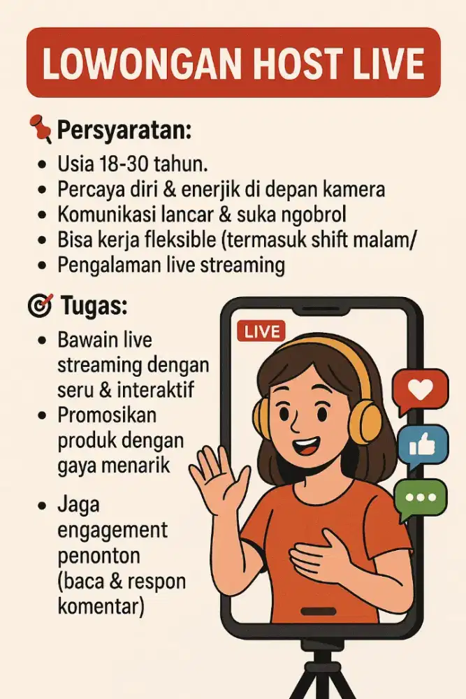 Host live online shop