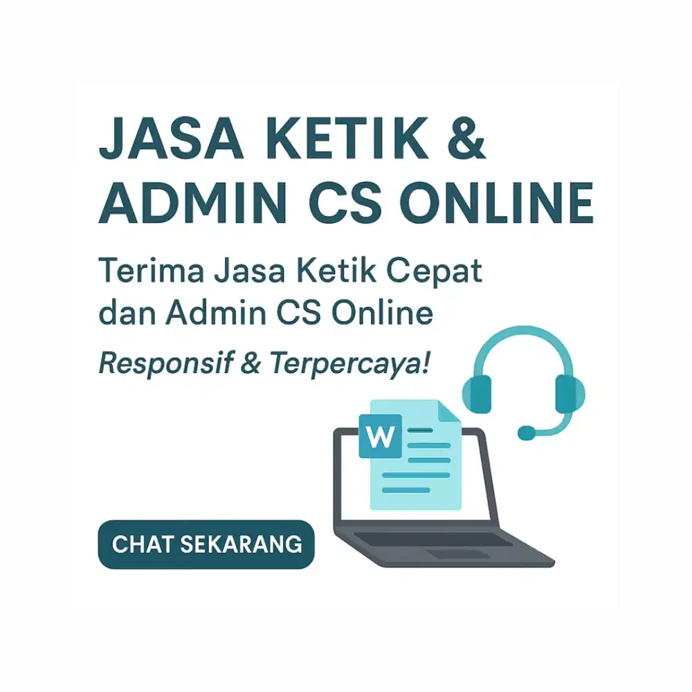 JASA KETIK & ADMIN CS