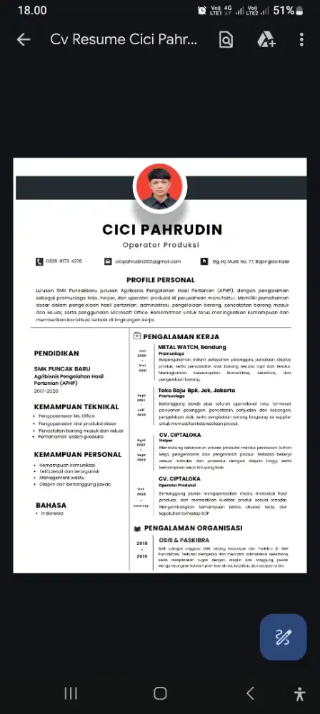Sedang mencari pekerjaan