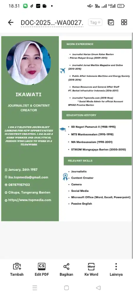 mencari pekerjaan apa aja yg penting halal