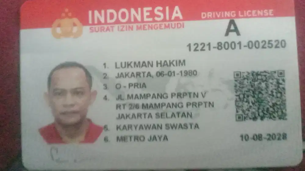 Supir harian amanah.