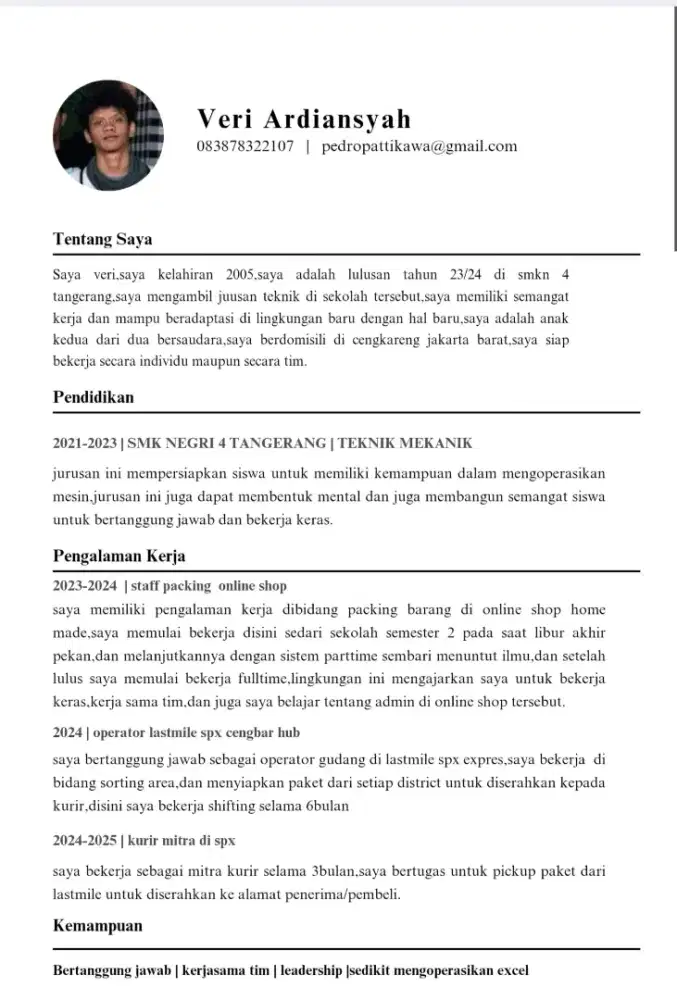 mencari pekerjaan,usia 19 tahun laki laki