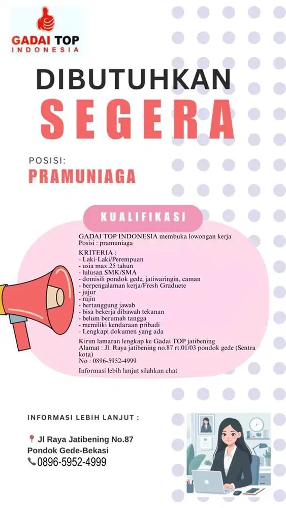 LOWONGAN GADAI TOP INDONESIA