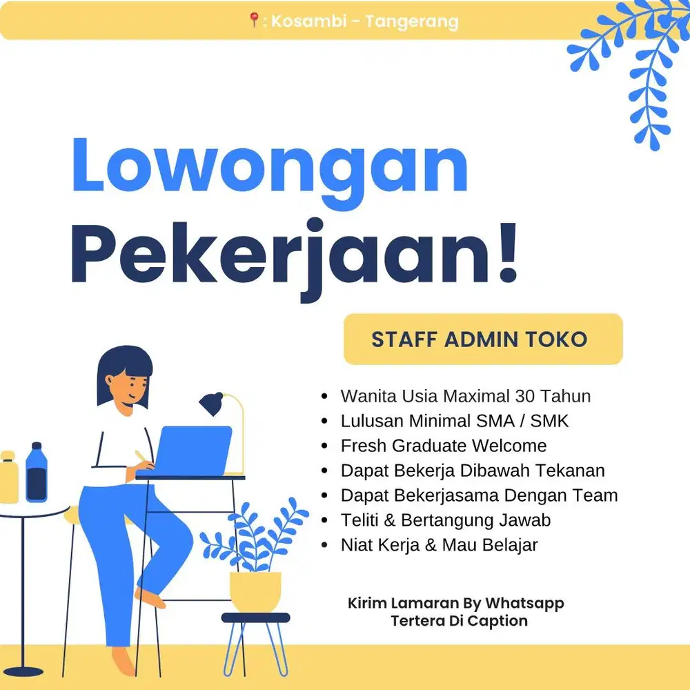 LOWONGAN STAFF ADMIN