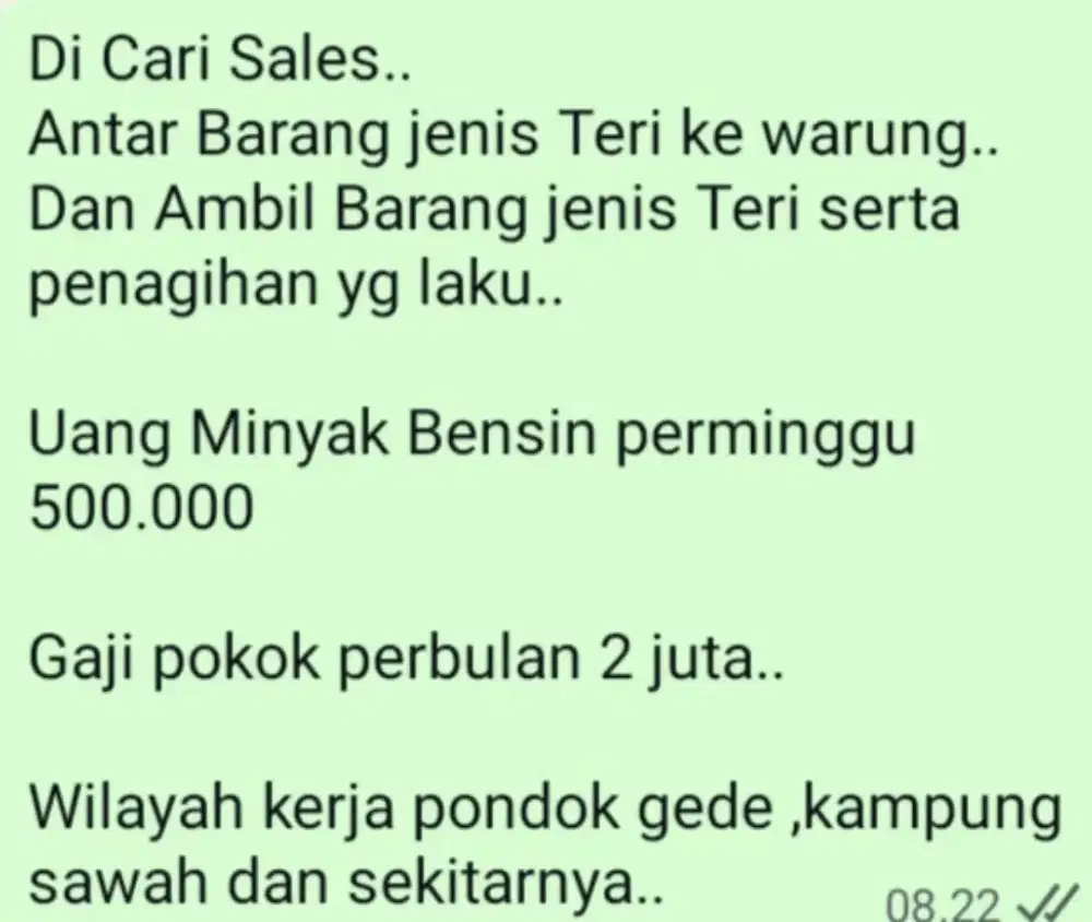 Di cari sales..