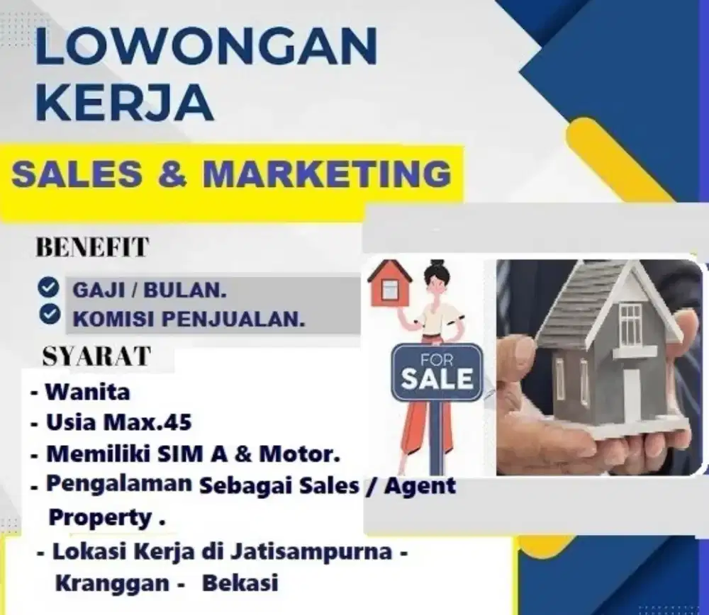 Dibutuhkan Segera Sales Marketing