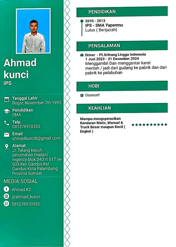 Cari kerja Driver