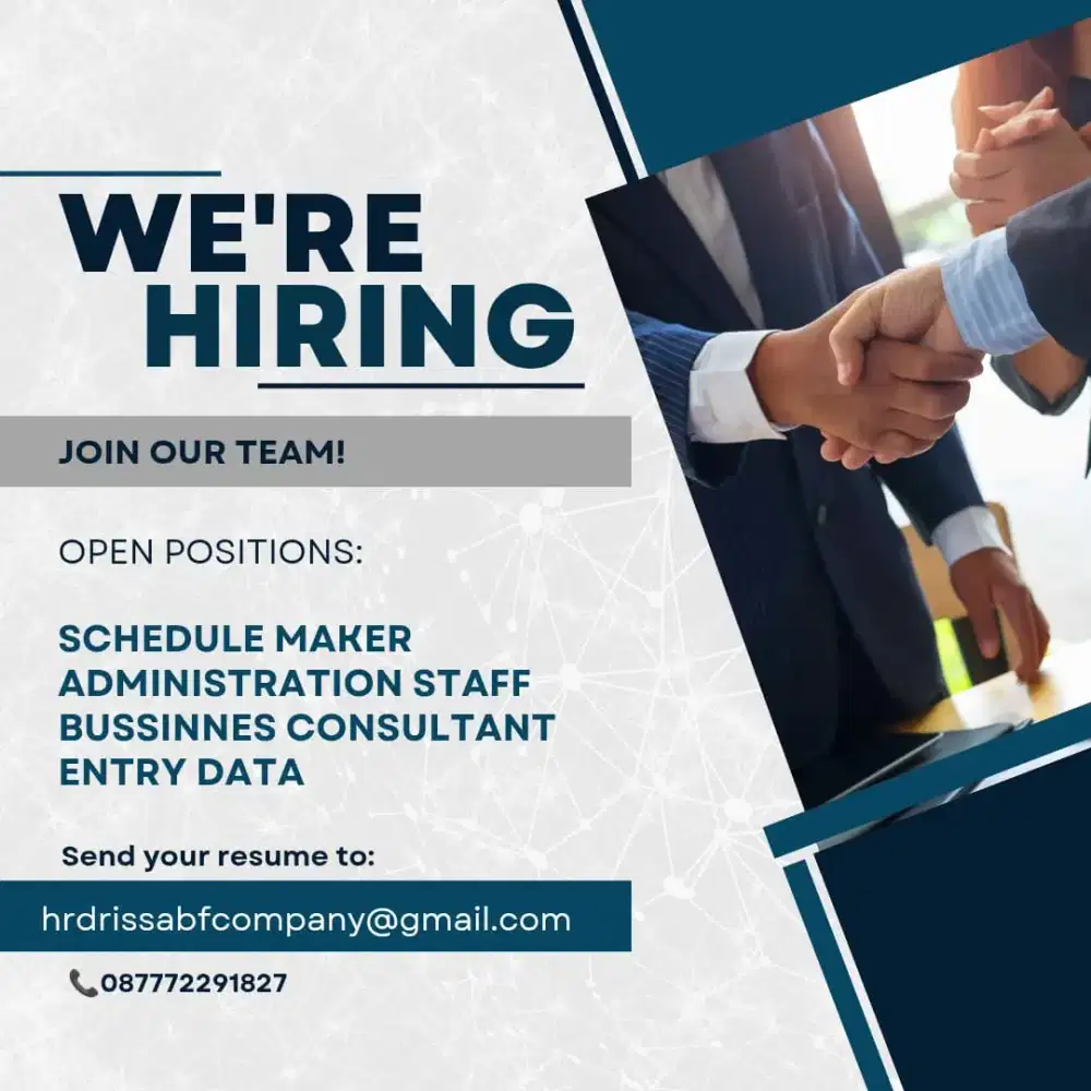 We're hiring, come and join to our team