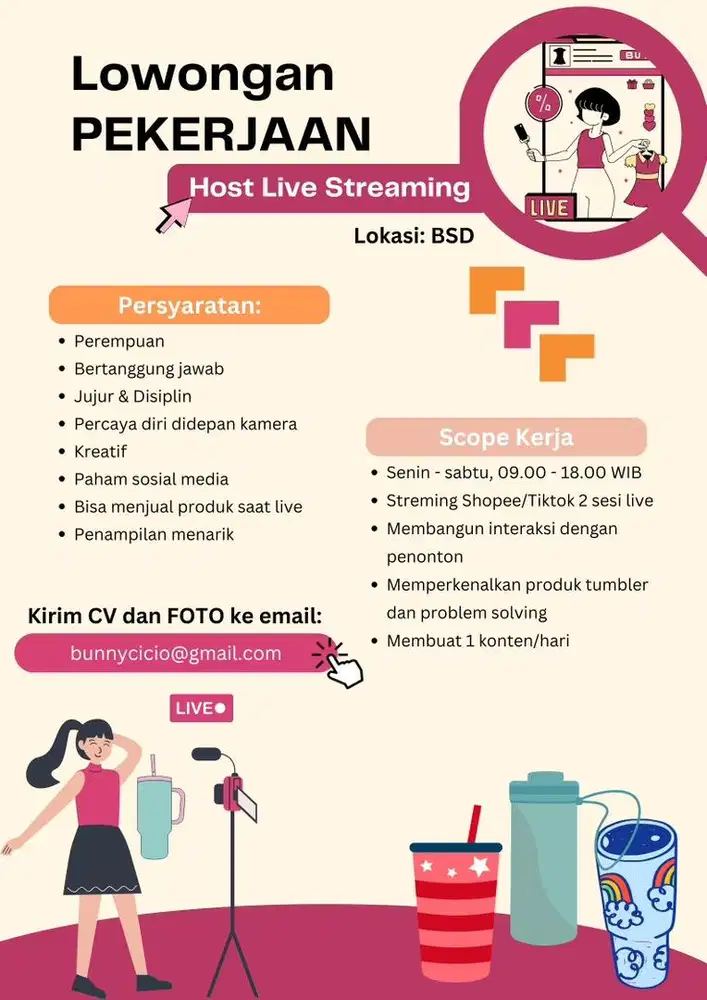 HOST LIVE STREAMING AFFILIATE