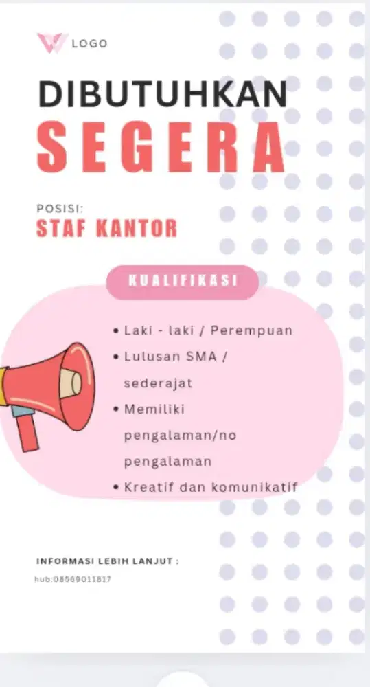 dibutuhkan segera