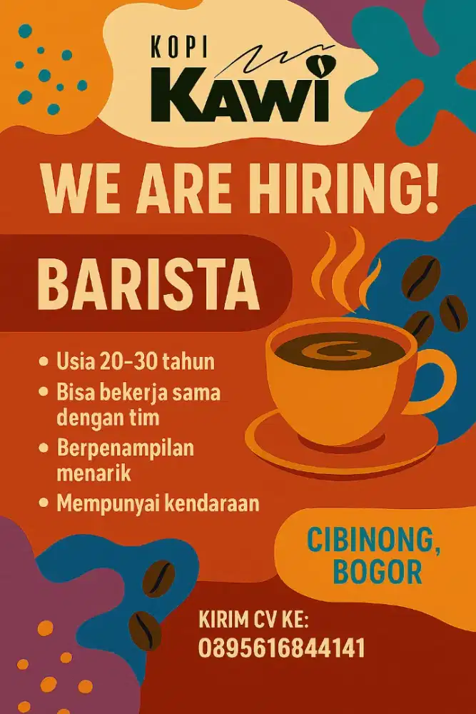 Lowongan barista kopi kawi