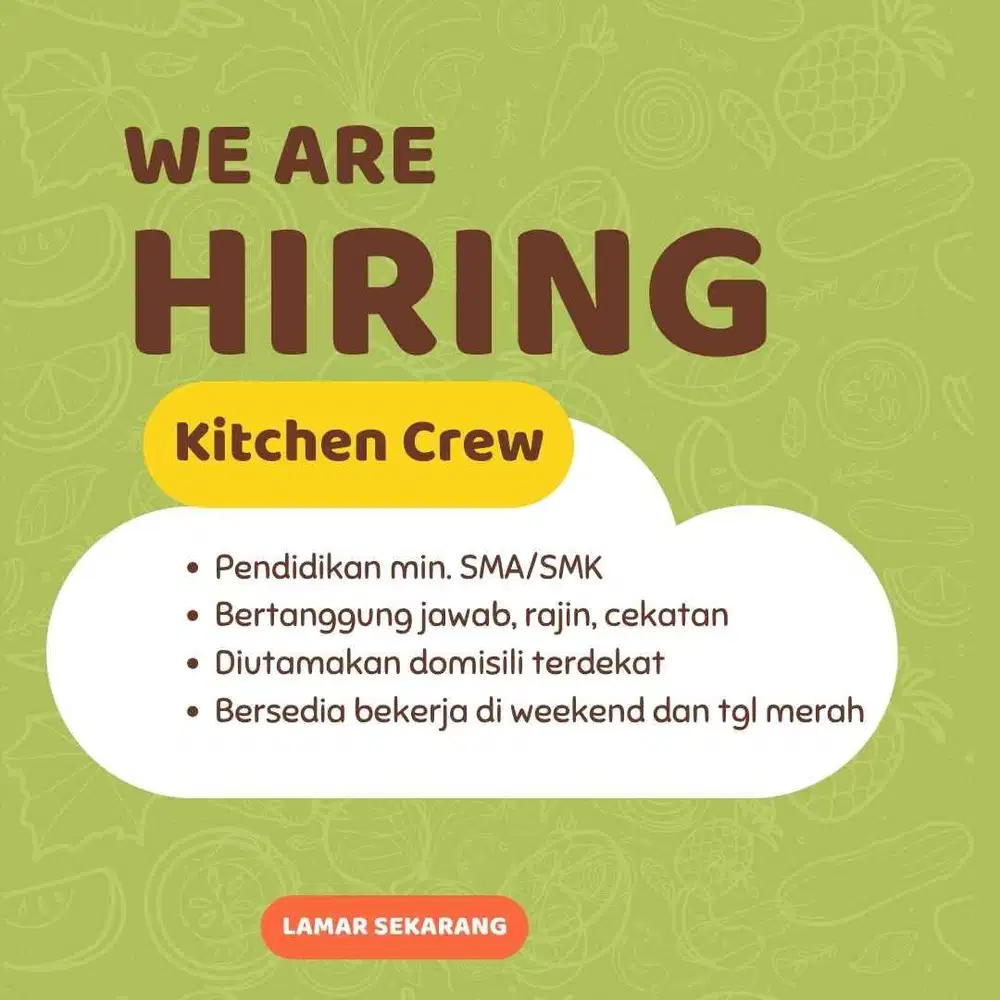 Staff Dapur - Palmerah