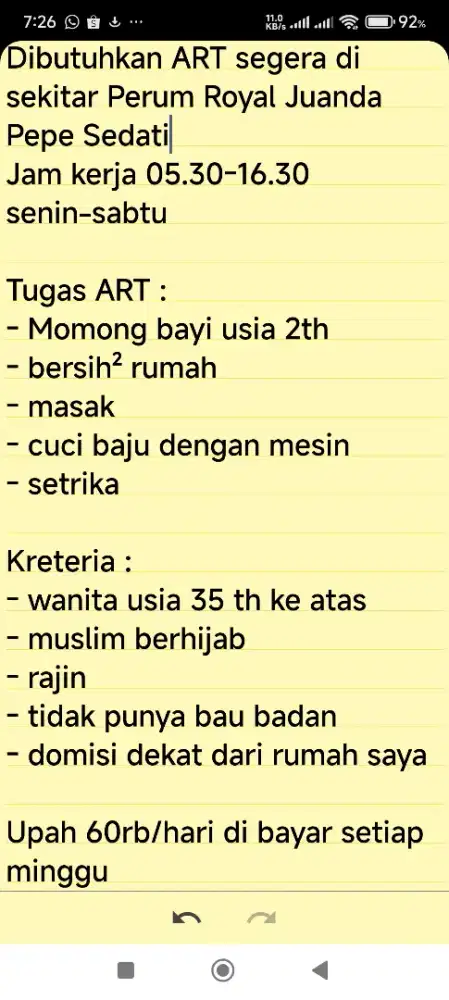 Dibutuhan ART segera