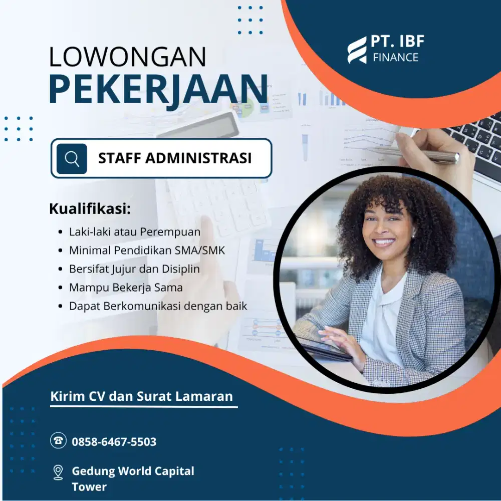 Di Butuhkan segera Staff Administrasi