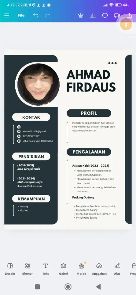 Mencari pekerjaan apa saja