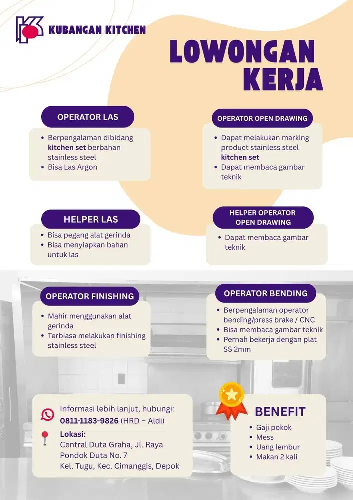 Operator (Las Argon, Finishing, Open Drawing, Bending), Helper Las dll