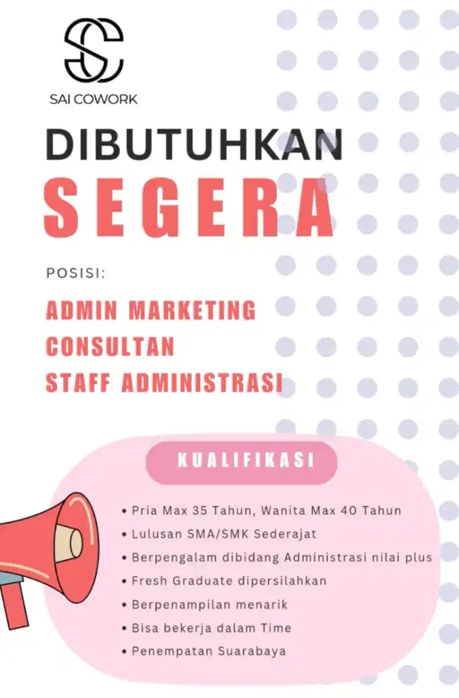 Dibutuhkan segera