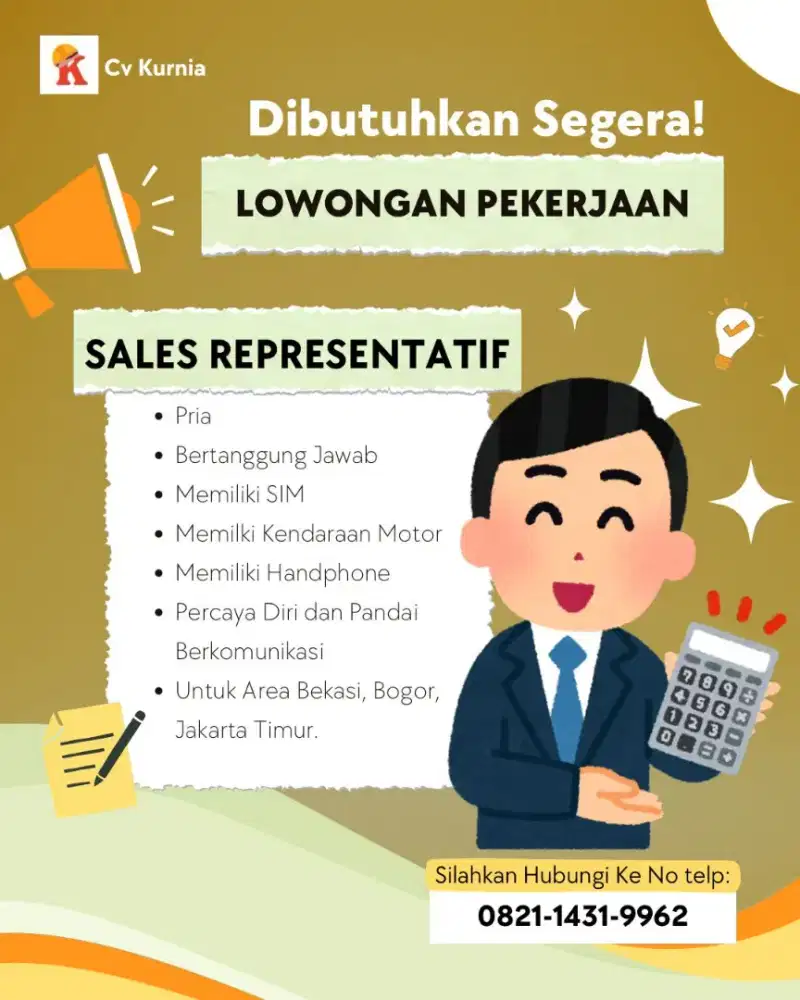 Cari tenaga marketing