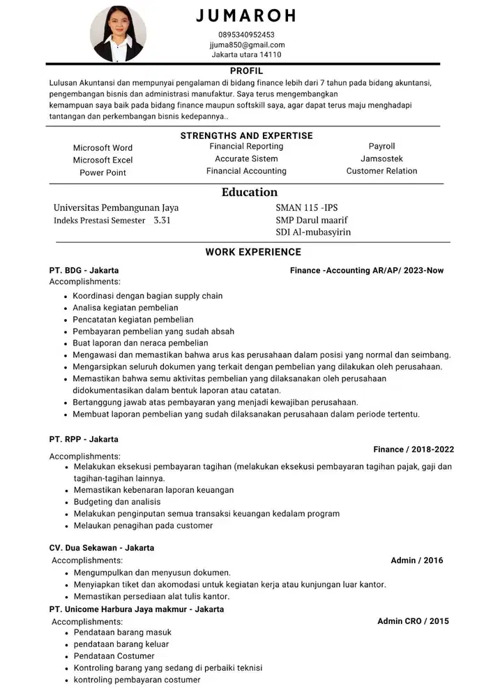 Mencari pekerjaan Finance