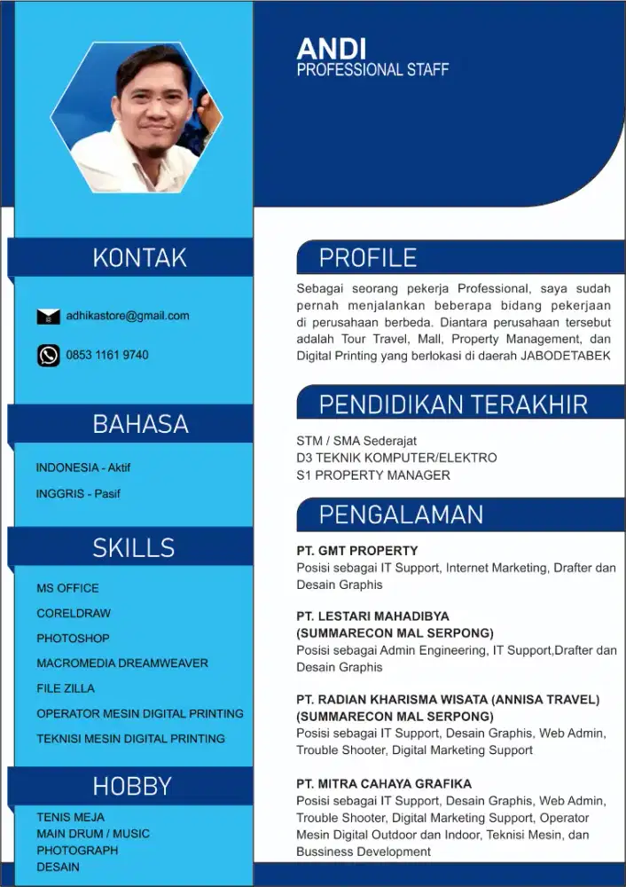 Butuh Kerjaan Bidang Apasaja