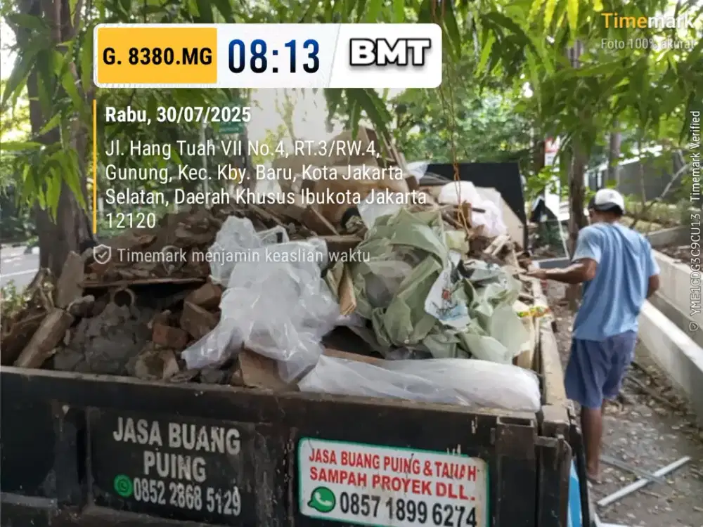 Jasa buang puing dan sampah