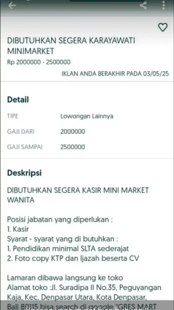 Kasir Minimarket