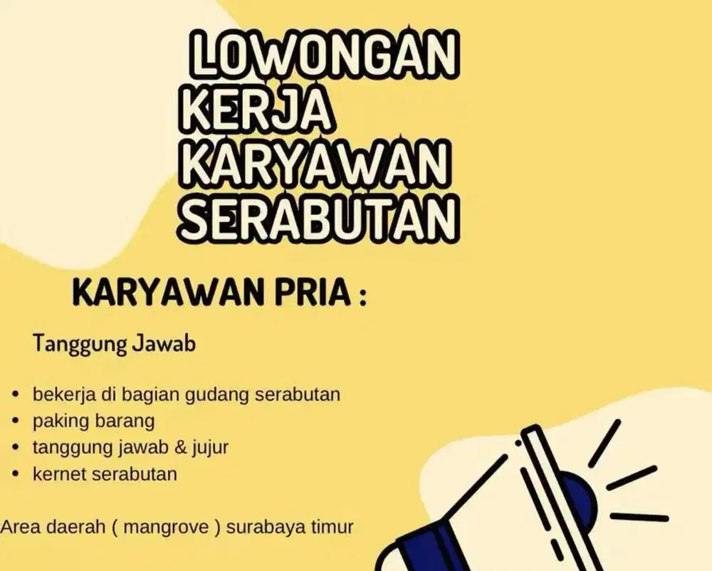 Lowongan kerja srabutan