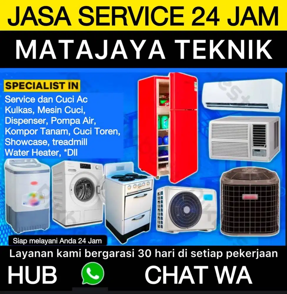 service ac bongkar pasang ac treadmil kompor tanam kulkas mesin cuci