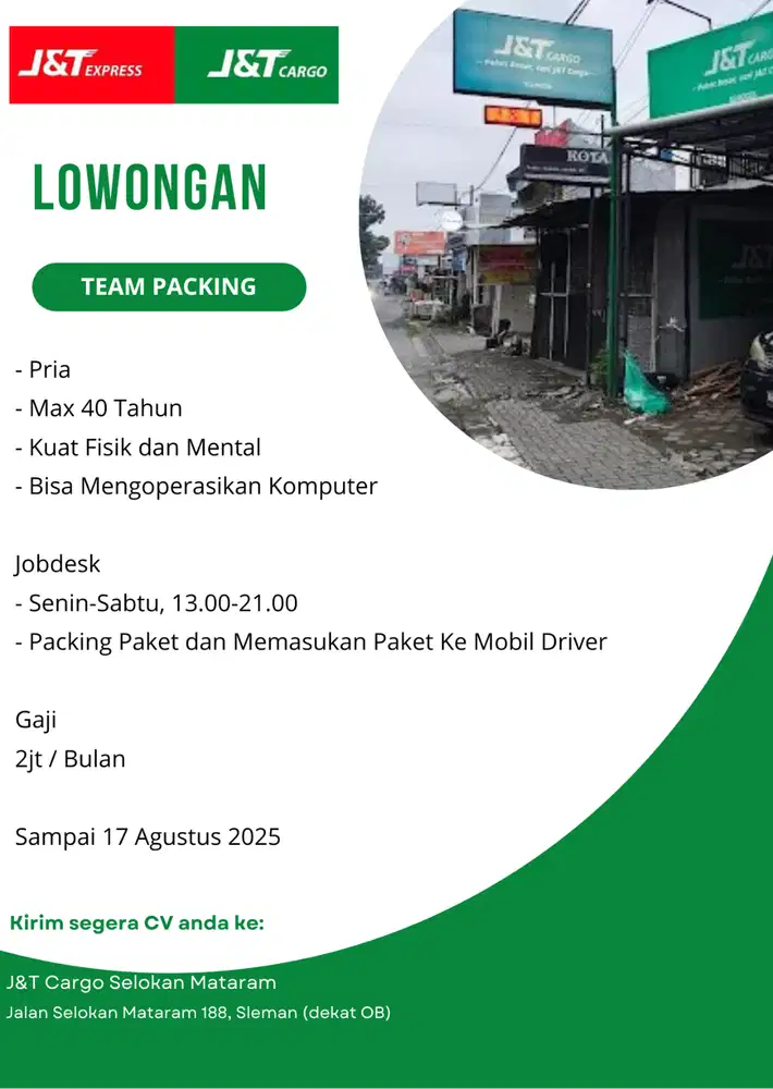 Lowongan J&T Cargo Packing