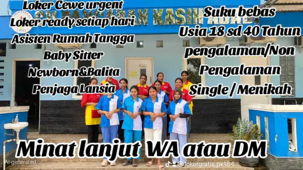 Lowongan  kerja Art, Baby Sitter dan penjaga lansia
