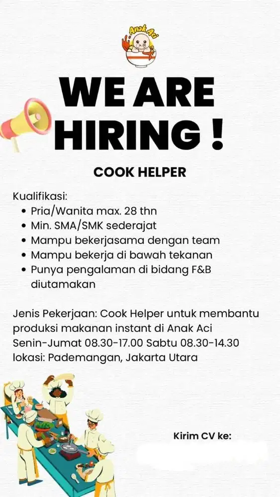 LOWONGAN PEKERJAAN KHUSUS PADEMANGAN