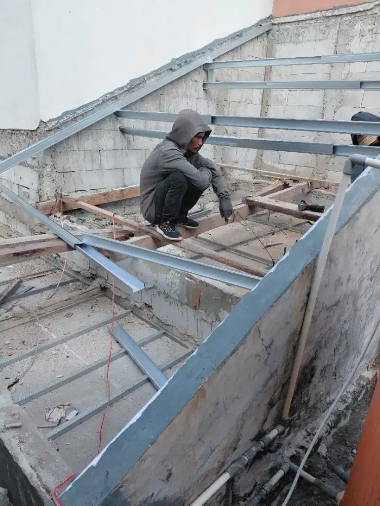 Kanopi bajaringan ganti atap rumah