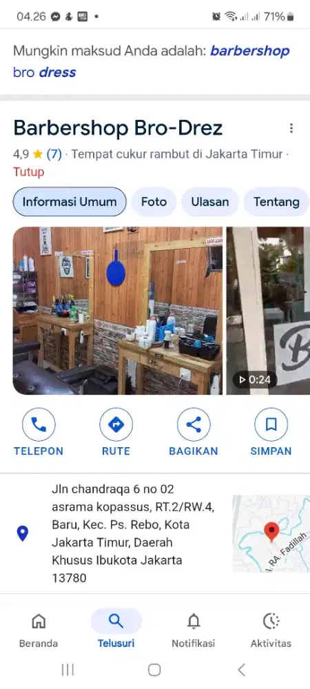 Loker sebagai Capster di Barber shop yang sdh berpengalaman,yg amanah