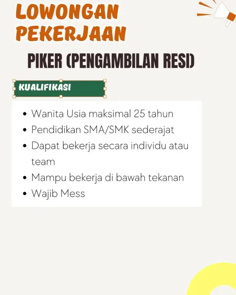 LOWONGAN PIKER ONLINE SHOP