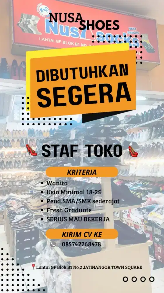 Di butuhkan segera