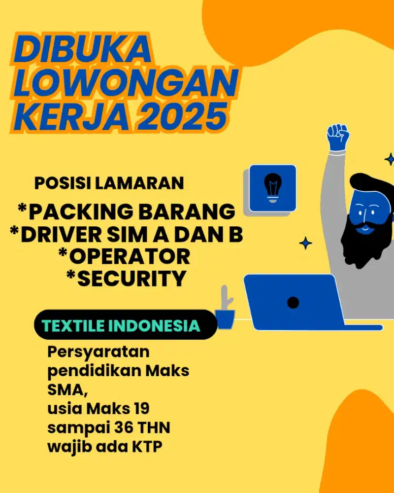 Info lowongan penempatan Jabodetabek