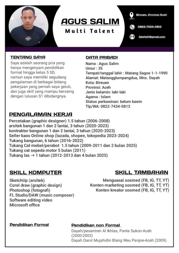 Mencari pekerjaan sesuai dengan skill
