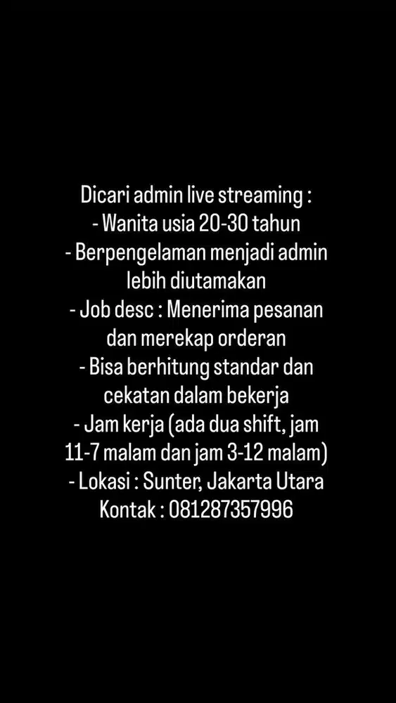Admin Live Streaming