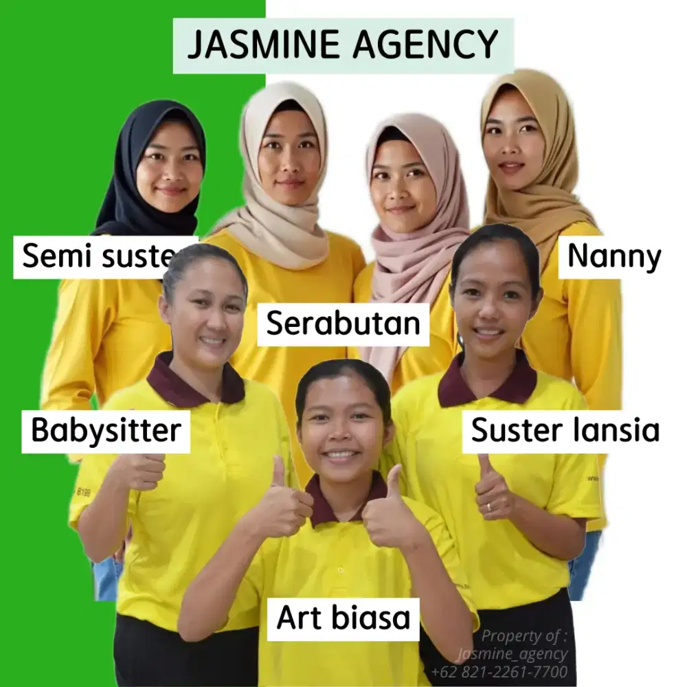 Sedia pembantu, babysitter, suster lansia, dll