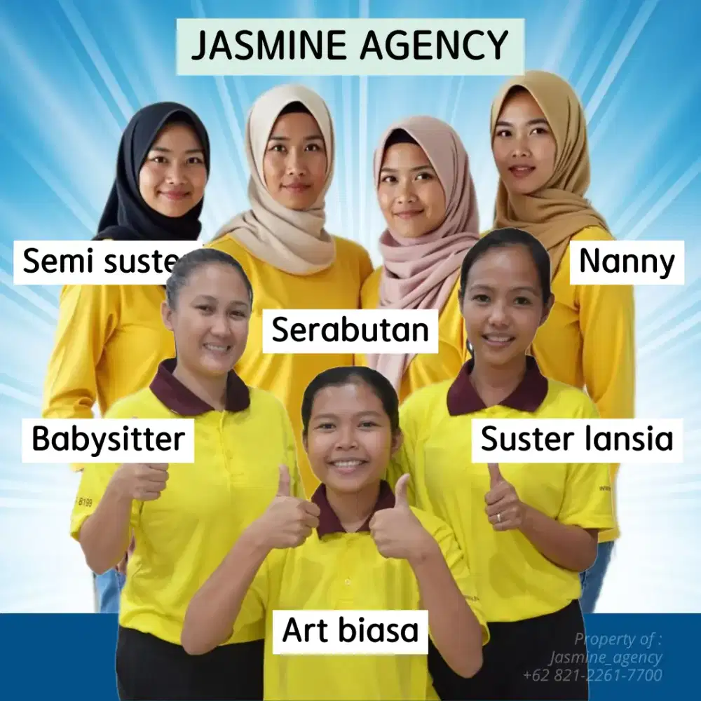 Sedia pembantu, babysitter, suster lansia, dll