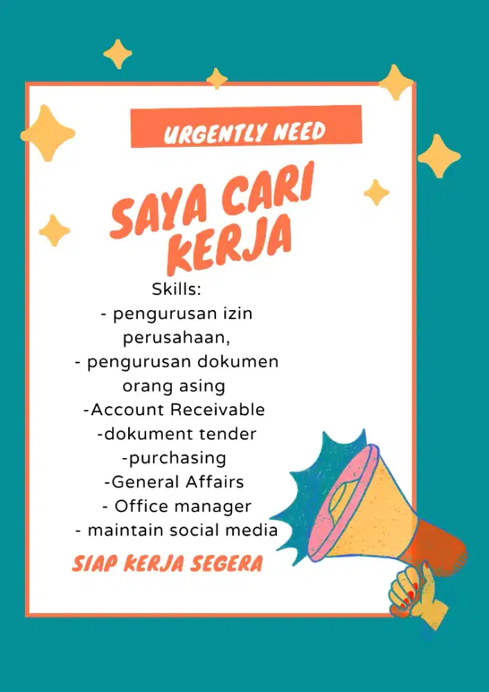 Saya cari kerja WFH atau WFO segera jadi supir juga bisa