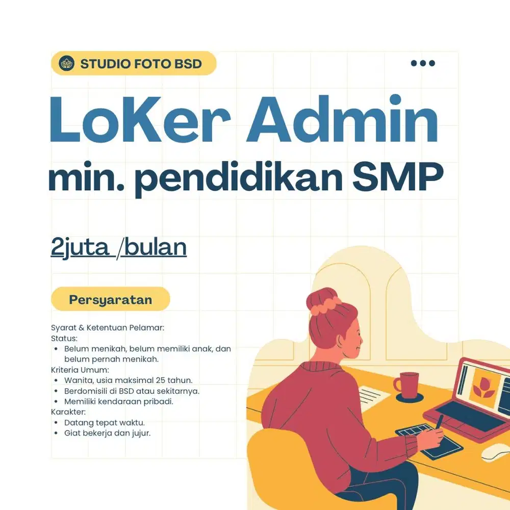 Admin Min. Tamat SMP